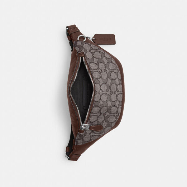 Coach Warren Mini Belt Bag In Signature Jacquard (Maple) - Image 4