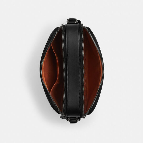 [Pre Order]-Coach Graham Crossbody Bag In Signature Canvas (Tan Black) - Image 3