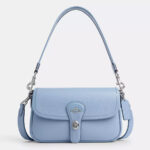 Coach Hadley Pebbled Leather Shoulder Bag (Bluebell)