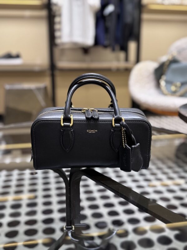 Coach Bowery Satchel 22 (Black)-Boutique Collection - Image 5