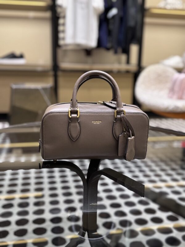 Coach Bowery Satchel 22 (Dark Stone)-Boutique Collection - Image 6