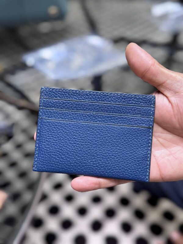 Coach Card Case With Coach Graphic (Deep Blue)-Boutique Collection - Image 2