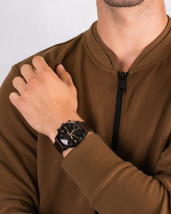 Fossil Townsman Chronograph Brown Leather Men Watch (FS5437) - Image 2