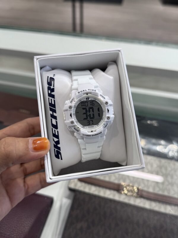Skechers Unisex Reloj Blanco Digital(SR2111) - Image 2