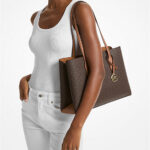 Michael Kors Ruthie Medium Signature Logo Tote Bag (Brown)
