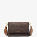 Michael Kors Nessa Small Signature Logo Crossbody Bag (Brown) - Boutique Collection