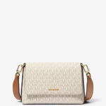 Michael Kors Nessa Small Signature Logo Crossbody Bag (Vanilla) - Boutique Collection