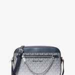 Michael Kors Jet Set Large Ombré Signature Logo Crossbody Body (Navy)