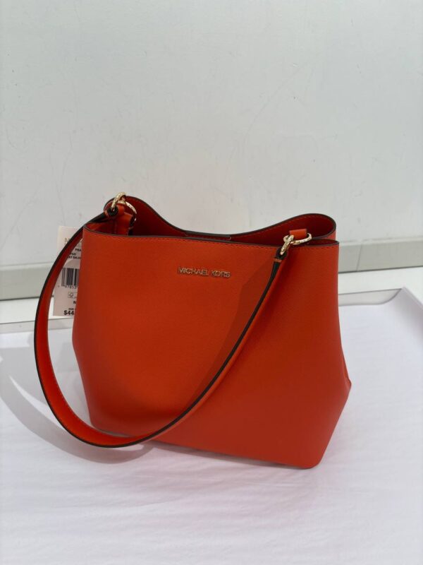 [Pre Order]-Michael Kors Pratt Medium Shoulder Bag (Red Clay) BEST DEAL - Image 6