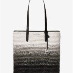 Michael Kors The Michael Ombré Straw Tote Bag (Black)
