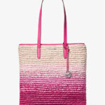 Michael Kors The Michael Ombré Straw Tote Bag (Dragonfruit)