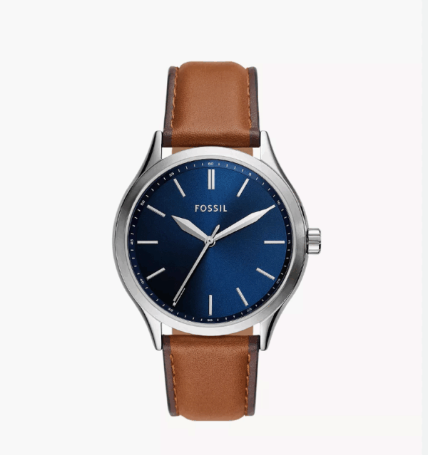 Fossil Fenmore Three-Hand Brown Leather Watch (BQ2863)