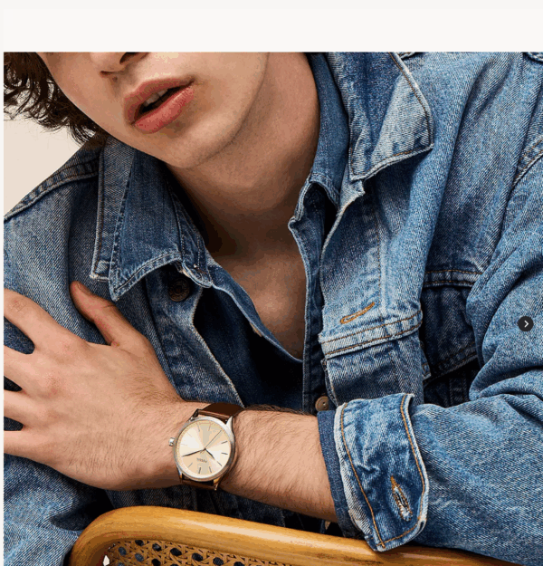 Fossil Fenmore Three-Hand Brown Leather Watch (BQ2865) - Image 2