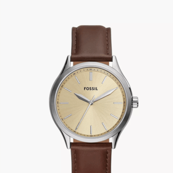 Fossil Fenmore Three-Hand Brown Leather Watch (BQ2865)