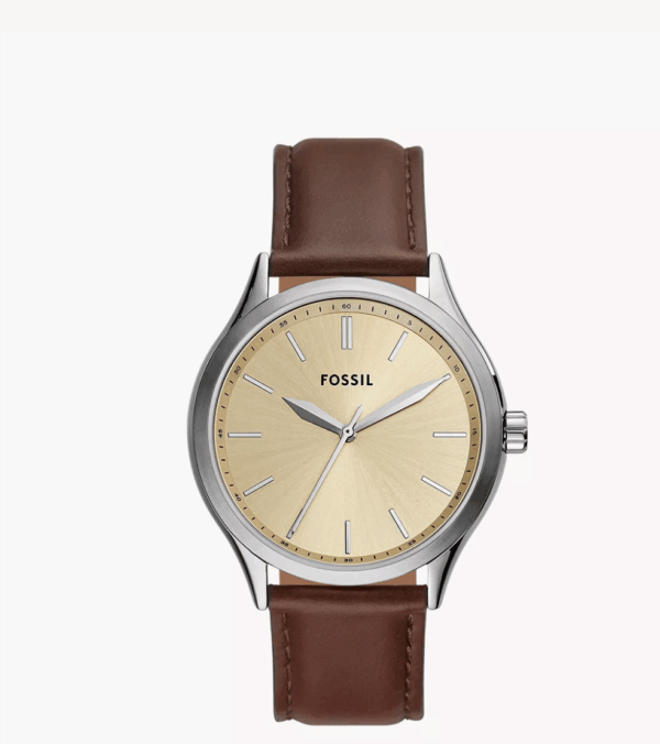 Fossil Fenmore Three-Hand Brown Leather Watch (BQ2865)