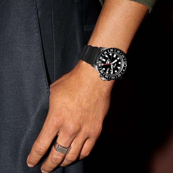 Fossil Dalton Three-Hand Black Silicone Men Watch (BQ2886) - Image 2