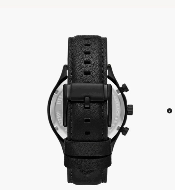 Fossil Fenmore Multifunction Black Leather Men Watch (BQM2364) - Image 3