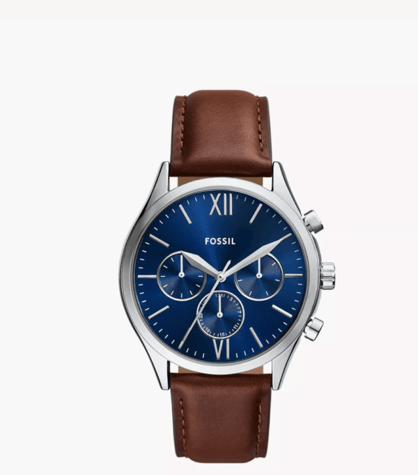 Fossil Fenmore Multifunction Brown Leather Watch (BQM2811)