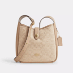 Coach Hadley Convertible Crossbody Bag With Signature Canvas (Dark Natural)