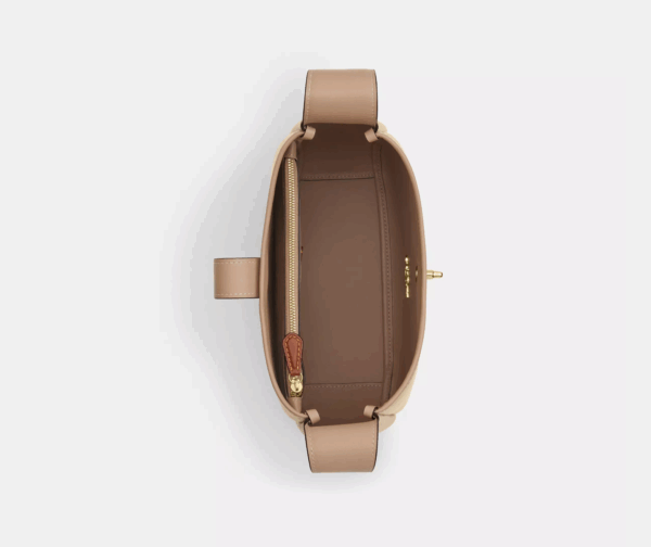 [Pre Order]-Coach Hadley Convertible Crossbody Bag With Signature Canvas (Dark Natural) - Image 3