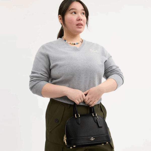 [Pre Order]-Coach Sabrina Satchel Bag (Black) - Image 3