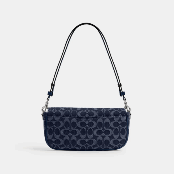 [Pre Order]-Coach Brook Flap Chain Bag In Signature Denim (Deep Blue Multi) BOUTIQUE COLLECTION - Image 10