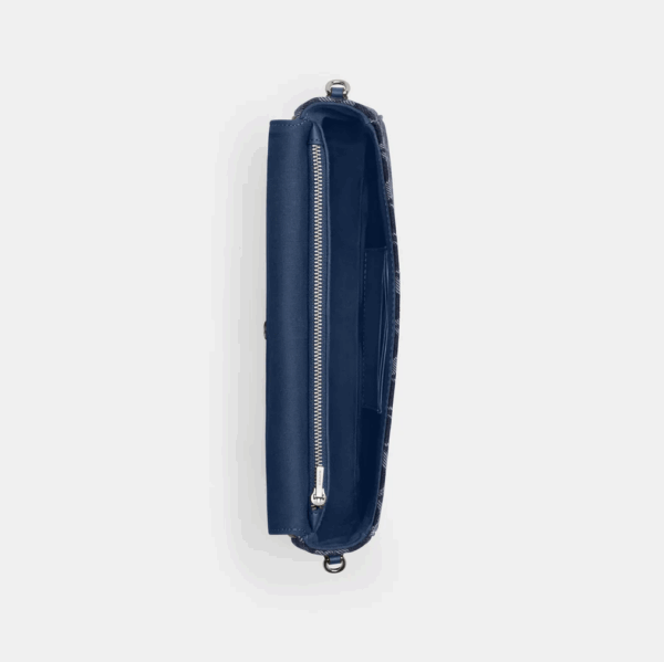 [Pre Order]-Coach Brook Flap Chain Bag In Signature Denim (Deep Blue Multi) BOUTIQUE COLLECTION - Image 8