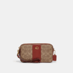 Coach Kira Crossbody In Colorblock Signature Canvas (Tan Caramel) BOUTIQUE COLLECTION