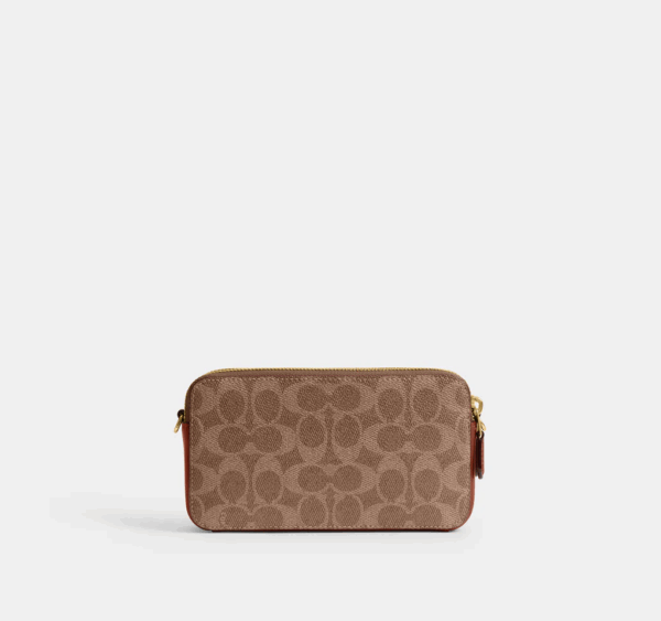 [Pre Order]-Coach Kira Crossbody In Colorblock Signature Canvas (Tan Caramel) BOUTIQUE COLLECTION - Image 3