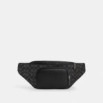 Coach Racer Belt Bag In Signature Canvas (Charcoal Black)