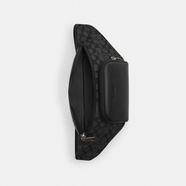 [Pre Order]-Coach Racer Belt Bag In Signature Canvas (Black) DONT MISS OUT BEST DEAL - Image 4