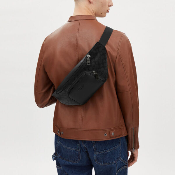 [Pre Order]-Coach Racer Belt Bag In Signature Canvas (Black) DONT MISS OUT BEST DEAL - Image 3