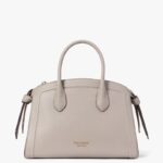 Kate Spade Knott Medium Zip Top Satchel (Warm Taupe) - Boutique Collection