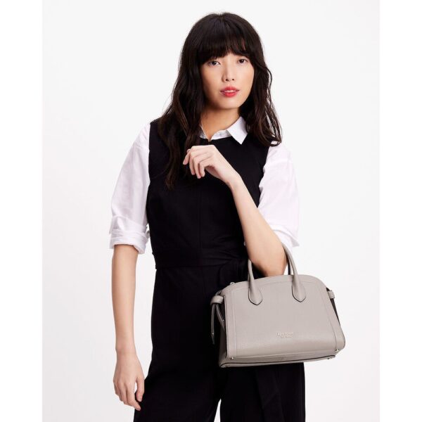 [Pre Order]-Kate Spade Knott Medium Zip Top Satchel (Warm Taupe)-Boutique Collection - Image 3