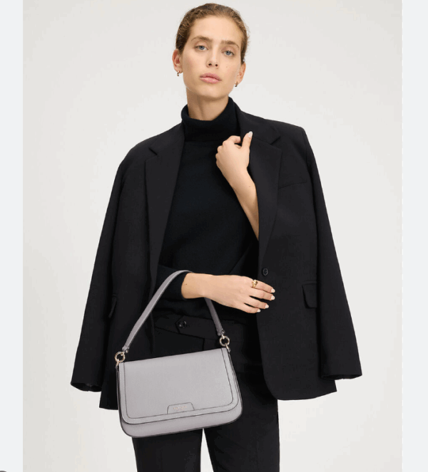 Kate Spade Hudson Convertible Shoulder Bag (Mountain Grey ) Boutique Collection - Image 2
