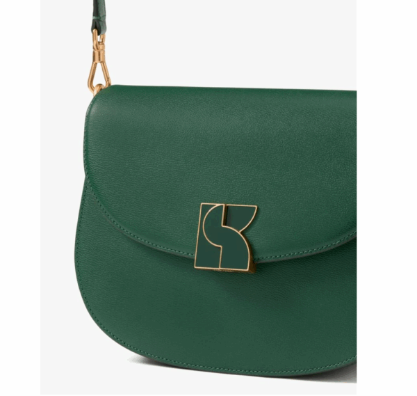 [Pre Order]-Kate Spade Dakota Medium Saddle Bag (Arugula) BOUTIQUE COLLECTION - Image 8
