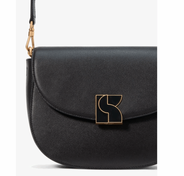 [Pre Order]-Kate Spade Dakota Medium Saddle Bag (Black) BOUTIQUE COLLECTION - Image 7