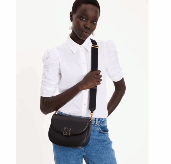 [Pre Order]-Kate Spade Dakota Medium Saddle Bag (Black) BOUTIQUE COLLECTION - Image 3