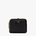 Kate Spade Carter Nylon Card Case Lanyard (Black)