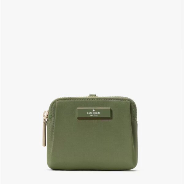 [Pre Order]-Kate Spade Carter Nylon Card Case Lanyard (Olive)