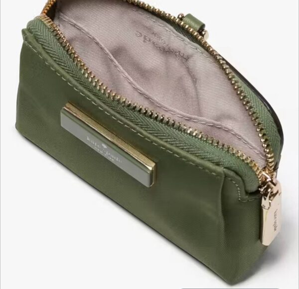 [Pre Order]-Kate Spade Carter Nylon Card Case Lanyard (Olive) - Image 4
