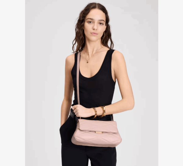 [Pre Order]-Kate Spade Grace Quilted Convertible Shoulder Bag (Rose Smoke) BOUTIQUE COLLECTION - Image 5