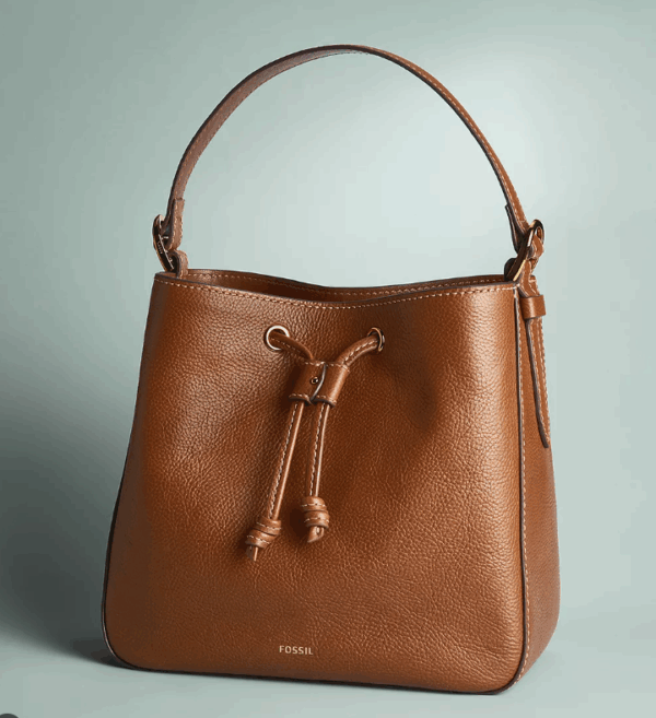 [Pre Order]-Fossil Tessa Bucket Crossbody(Brown) - Image 2
