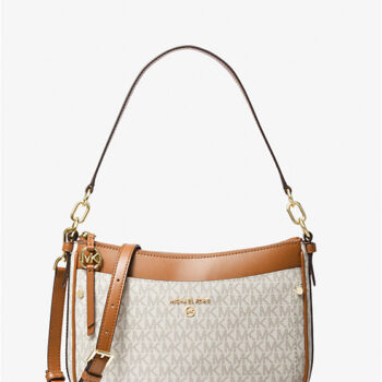 Michael Kors Jet Set Medium Logo Shoulder Bag (Vanilla) - Boutique Collection