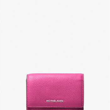 Michael Kors Bryant Medium Pebbled Leather Wallet (Wild Berry) - Boutique Collection
