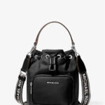 Michael Kors Khai Small Nylon Bucket Bag (Black)