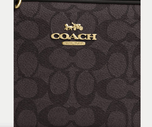[Pre Order]-Coach Mini Jamie Camera Bag In Signature Canvas (Brown Black) - Image 2