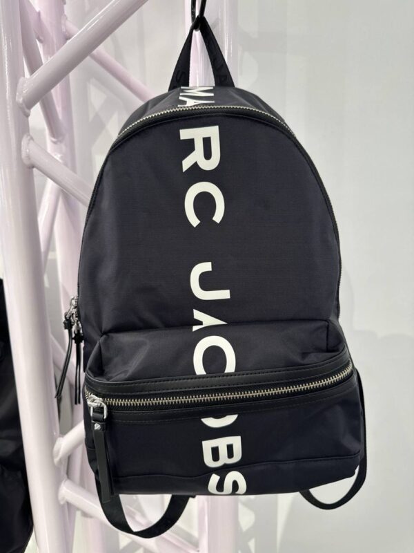 [In Transit]-Marc Jacobs Suspiria Logo Print Nylon Backpack (Black)