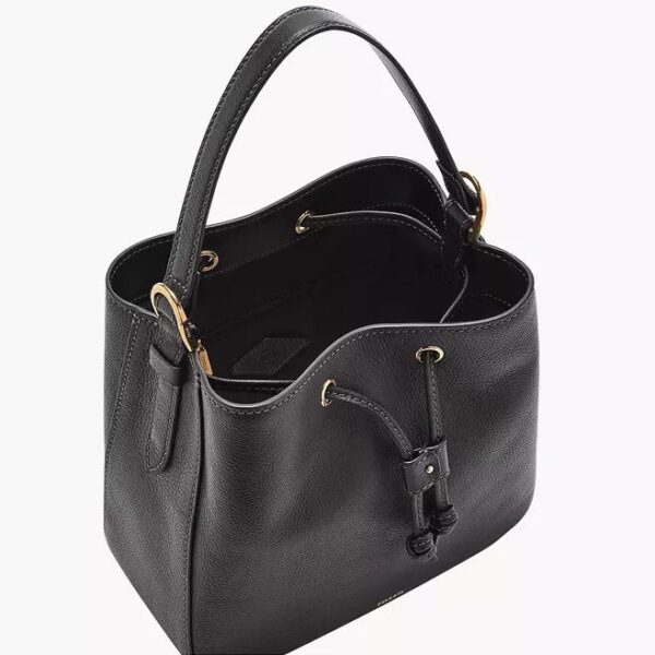 [In Transit]-Fossil Tessa Bucket Crossbody(Black) - Image 5