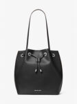 Michael Kors Avery Medium Bucket Tote Bag (Black) Boutique Collection